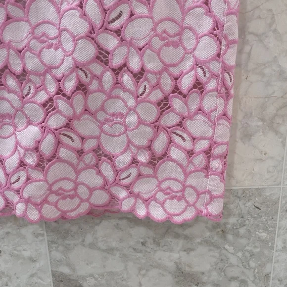 BOUTIQUE MOSCHINO {8} Pink Lavender Dress Cap Sleeve Fitted - Picture 2 of 10